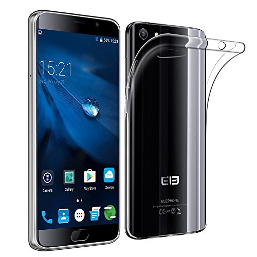 Funda para Elephone S7  Olycism Ultra-delgado Transparente  Ajuste Perfecto  Shock Absorci  n  Anti Ara  azos  Flexible TPU Silicona Case Protecci  n Estuche Cover Transparent 