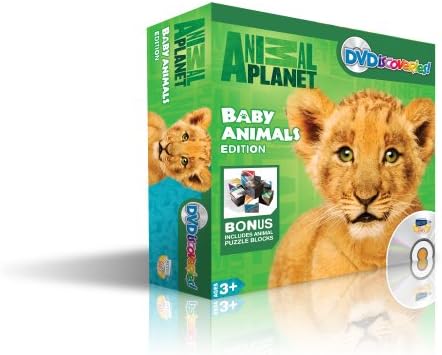 ANIMAL PLANET - BABY ANIMALS - DVDiscoveries dvd tv game and bonus puzzle blocks!