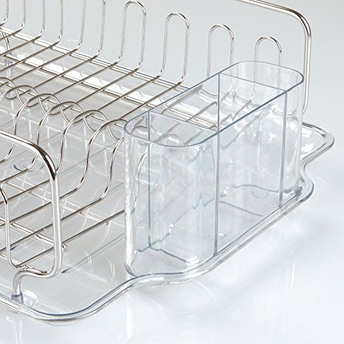 InterDesign Forma Lupe Abtropfgestell, Durchsichtig/Edelstahl - 5