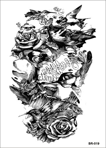Temporäre Körperkunst Entfernbare Tattoo Aufkleber Vögel Sticker Tattoo Temporary Tattoo – FashionLife - 4