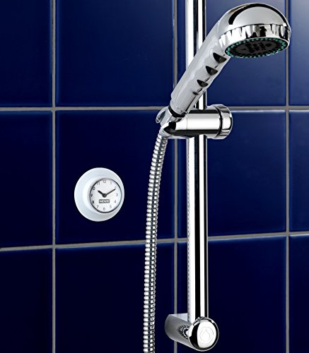 Wenko 21823100 Badezimmeruhr mit Saugnapf, 2-er Set, Plastik, weiß, 6 x 6 x 2,5 cm - 4
