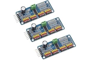 iHaospace pca9685 16 de Channel 12 bits PWM Servo Driver for Arduino Raspberry Pi IIC Interface Servo Shield 3 x PCA9685