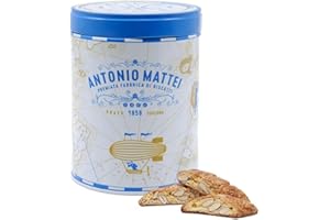 ANTONIO MATTEI PREMIATA FABBRICA DI BISCOTTI Biscotti di Prato alle mandorle in latta Amerigo 125 gr