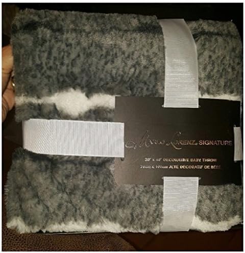 Marlo Lorenz Baby Decorative 30" x 40" Throw Faux Fur Gray