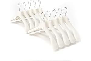 Mainetti Grucce in Velluto Antiscivolo, per Capispalla, Giacche, Felpe, Cappotti Uomo Donna, Appendini Resistenti, Made in Italy, Set di 10 Pezzi (Beige, 40 cm)