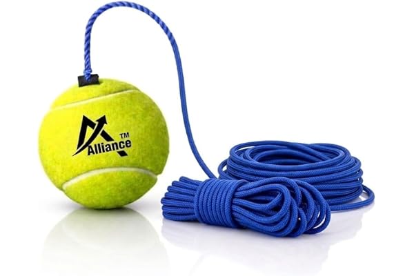Tennis Hanging Ball or Trainer Ball with Elastic String, Solo Practice Training Aid