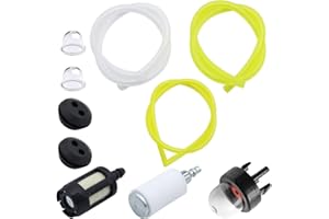 LumenTY 3er Set Universal Benzinfilter kit Kraftstoffschlauch Benzinschlauch Ölschlauch Dieselschlauch PU Schlauch (jeder 30cm) mit Kraftstofffilter Benzinpumpe