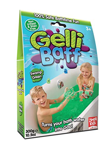Gelli - Polvo de baño con disolvente, 300 g, color verde.