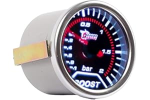 ESUPPORT E Support™ Samochodowy uniwersalny przydymiony 2 cale 52 mm barowy wskaźnik turbo miernik pręta wzmacniającego