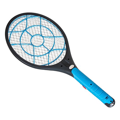 Elektrische Fliegenklatsche und Insektenvernichter, elektrischer Fliegenfänger für Mückenschutz, Wespenbekämpfung und andere fliegende Insekten, effektiver Insektenschutz - 6