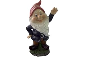 VERDELOOK Statua Nano da Giardino in Poliresina, Robusta e Durevole nel Tempo, Nano da Giardino per Decorazioni