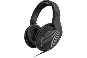 Sennheiser Cuffie professionali HD 200 PRO per DJ e monitoraggio, con retro chiuso, cavo singolo da 2 m e adattatore jack stereo da 1-4" inclusi, colore nero (507182)