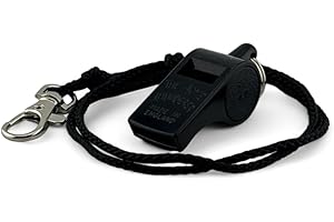 ‎ACME ACME Thunderer Trillerpfeife No. 560 mit Pfeifenband - Schiedsrichterpfeife: Klarer und Durchdringender Ton, Schwarz