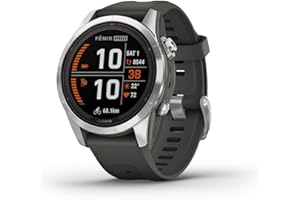 Garmin Fenix 7S Pro Solar GPS Smartwatch Gray/Black, 1.2"