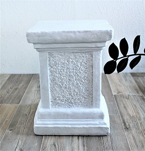 Säule Steinguss Antik-Weiss - 4