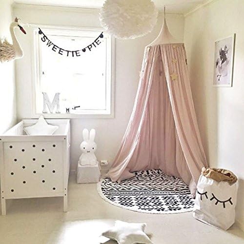 Mosquito Net Girls Bed Canopy Dome Mosquito Net Decor Mosquito Net Insect Protection Bed Canopy for Baby Kids (pink)