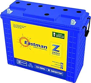 Patel Enterprises Eastman. Tubular Conventional Battery, Recyclable Tall Tubular Inverter Battery for Home, Office & Shops (Blue, 200 AH)