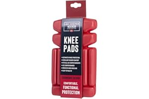 Ginocchio Lee Cooper LCKP002 Mens Work Pant Pantalone ergonomico Sicurezza Pad Inserti, Rosso/nero