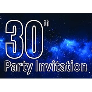 30th Theme Birthday Party Einladungen Einladungen Kinder Erwachsene Männer / Frauen i013