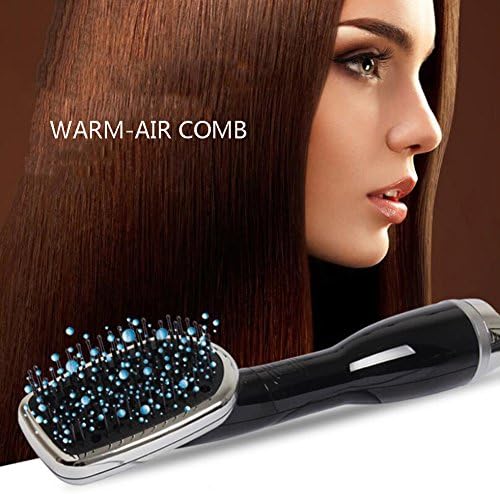 One-Step Hair Dryer Styler,Negative Ion Generator Hair Straightener Hot And Cold Wind Portable Mother's Day Gift Black