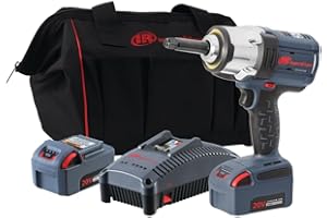 Ingersoll Rand Akumulatorowy Klucz Udarowy 2 040 Nm Momentu, Lekki Kompozytowy Korpus, Zestaw z 2 Bateriami BL2022, Ładowarką IQV20 i Walizką