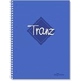L&eacute; Color 2012095/1 Tranz PP Kapak, 1.hamur kağıt Spiralli defter, Mavi