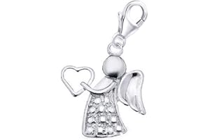 Goldene Hufeisen Ange Charm Pendentif argent 925 pour bracelet ou chaîne