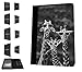 Produktbild 003238 - Giraffes in sunglasses Black and White Design Amazon Kindle Paperwhite 6'' 2014/2016 TPU Leder Brieftasche Hülle Flip Cover Book Wallet Stand halter Case