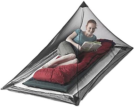 Zdmathe Mosquito Net Canopy for Camping &amp; Travel, Tent Pegs Included - Compact and Lightweight Pyramid Net