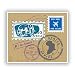 Produktbild 2 x Afrika Vinyl Aufkleber Reise Gepäck # 10588 - 10cm/100mm Wide