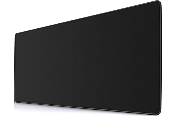 YEBMoo Tapis de Souris de Jeu étendu Extra Large 600x300x3mm avec Base antidérapante pour PC Ordinateur Portable (60x30 Black001)