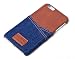 Produktbild Hülle für Apple iPhone 6s Plus, Backcover im Jeans-Look, Case in Braun oder Schwarz von ICH&DU