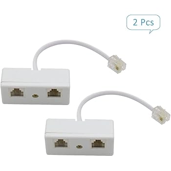 Splitter Telefonico RJ11 - Adattatore Doppio 6P4C, Bianco, Per Collegare Due Dispositivi A Una Linea - Foto 9