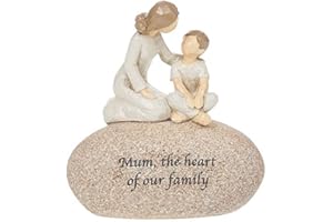 Angels Mum the Heart Of Our Sentimental Pebble Gift