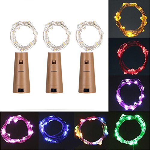Preisvergleich Produktbild zqasales 3 Packs Weinflaschen String Lichter Kupferdraht Sternenlichterkette für Schlafzimmer, Parteien, Hochzeit, Dekoration
