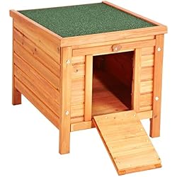 VivaPet Gato/Perro/Conejo/Guinea Pig de Madera Hide casa – 50 x 42 x 43 cm