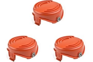 QOXEZY Lot de 3 capuchons de bobine de rechange pour débroussailleuse Black + Decker GL7033 GL8033 GL9035 - Accessoires 90583594