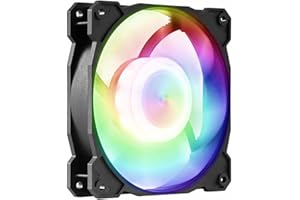 GELID SOLUTIONS Ventole ARGB radianti - Ventola LED RGB a 9 Colori Full Performance - Cuscinetto a Doppia Sfera Estremamente Resistente - 120x120mm - 2000 RPM- 12V