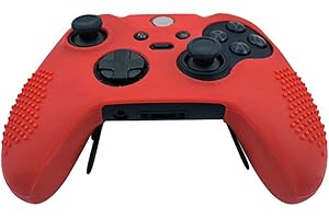 OSTENT Soft Protective Silicone Rubber Skin Case Cover for Xbox One Elite Controller Color Red