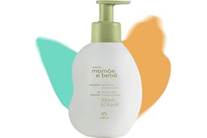 NATURA - Latte Idratante Corpo Mamae e Bebe - Per l'Igiene del Bambino - Idrata e Conforte - Testato Dermatologicamente - Approvato dai Pediatri - 100% Vegan - Cruelty Free - Flacone pompa da 200 ml