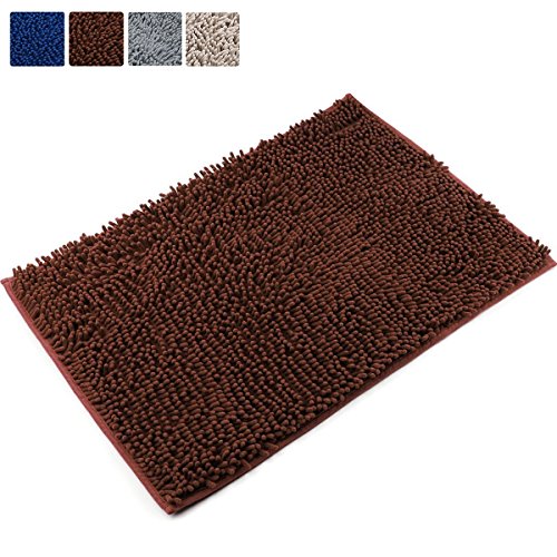 Leefrei Anti-Rutsch-Beschichtung Badematte /Badvorleger /Badteppich / Duschvorleger (50X80cm, Kaffe)