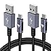 Price comparison product image USB C Cable, [2Pack-6.6FT]VicTsing Type C Fast-Charging Cable, Nylon Braided High Speed 5V 3A USB C Cable, Data Sync Charger for Samsung GalaxyS9/S8+ Note 8, MacBook, Sony Xperia XZ, Huawei P10/P9