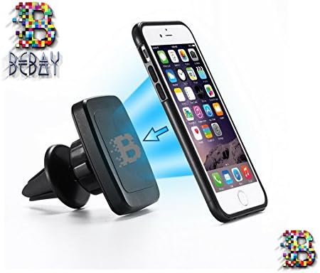 BeBay Universal 360 Rotation Magnetic Phone Holder for car | 6pcs Strong Magnet Mobile Phone Holder | Magnetic Air Vent Holder | Premium and best Mobile magnetic car phone holder – no obstructed views, no hassle. The perfect gift! Free Delivery from Amazon on orders of £20 or more.(£25 IRE)