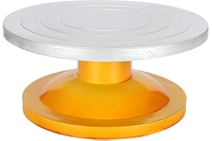 Yabound 25cm Pottery Banding Wheel, Pottery Turntable Metal Banding Wheel, Clay Sculpture Turntable, Sculpting Wheel Pottery Model-Making Turntable Manual Carving Wheel for Ceramic Clay Sculpture