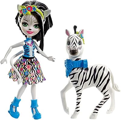Enchantimals Poupée Balade Grande Amie Zèbre Hoofette, FKY75