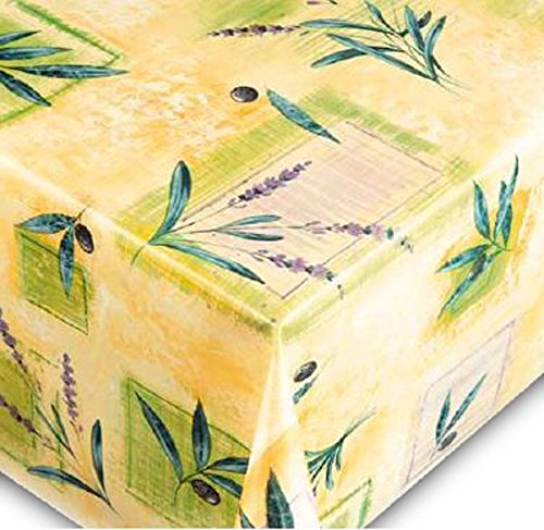 friedola Wachstuchtischdecke Trend – Vlies Rückseite – Muster Lavender MADE IN GERMANY (160x220cm) - 3