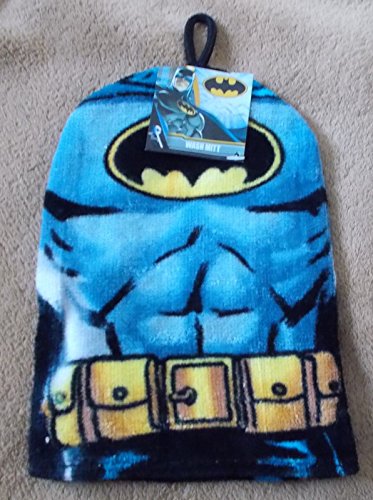 Batman Wash Mitt Flannel Glove Bath Shower cloth