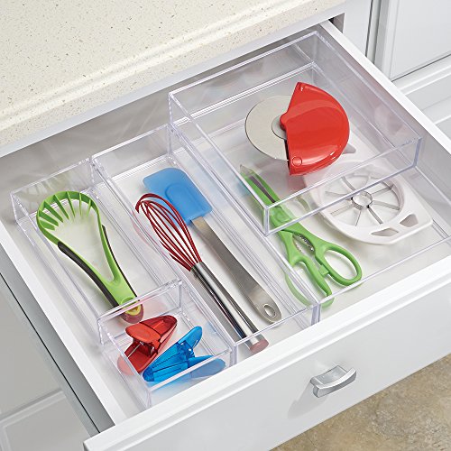 InterDesign 49670EU Clarity Schubladen-Organizer 10 x 20,5 x 5 cm - 6