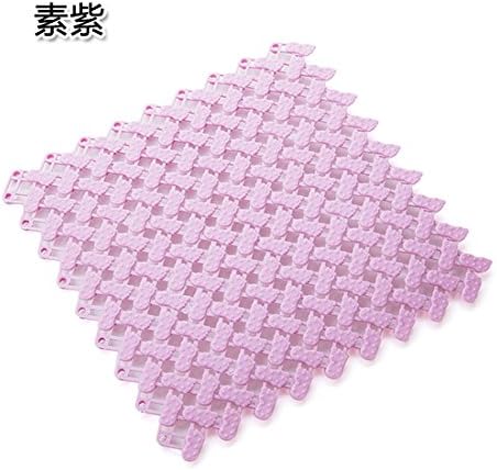 KXZDAS Colorful feet loving splice mat can be cut in the kitchen mats bathroom mats shower-proof bath mat 25x25cm Big foot violet