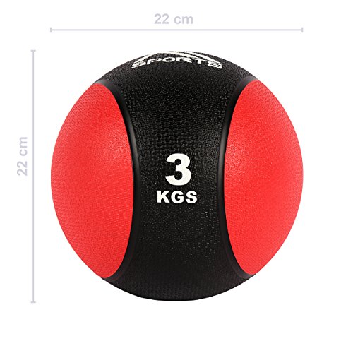 Medizinball 1 – 5 kg – Professionelle Studio-Qualität Gymnastikbälle - 3